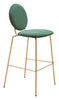 Odessa Barstool (Set of 2) Green & Gold - Cozy Roots Decor