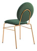 Odessa Dining Chair (Set of 2) Green & Gold - Cozy Roots Decor