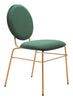 Odessa Dining Chair (Set of 2) Green & Gold - Cozy Roots Decor