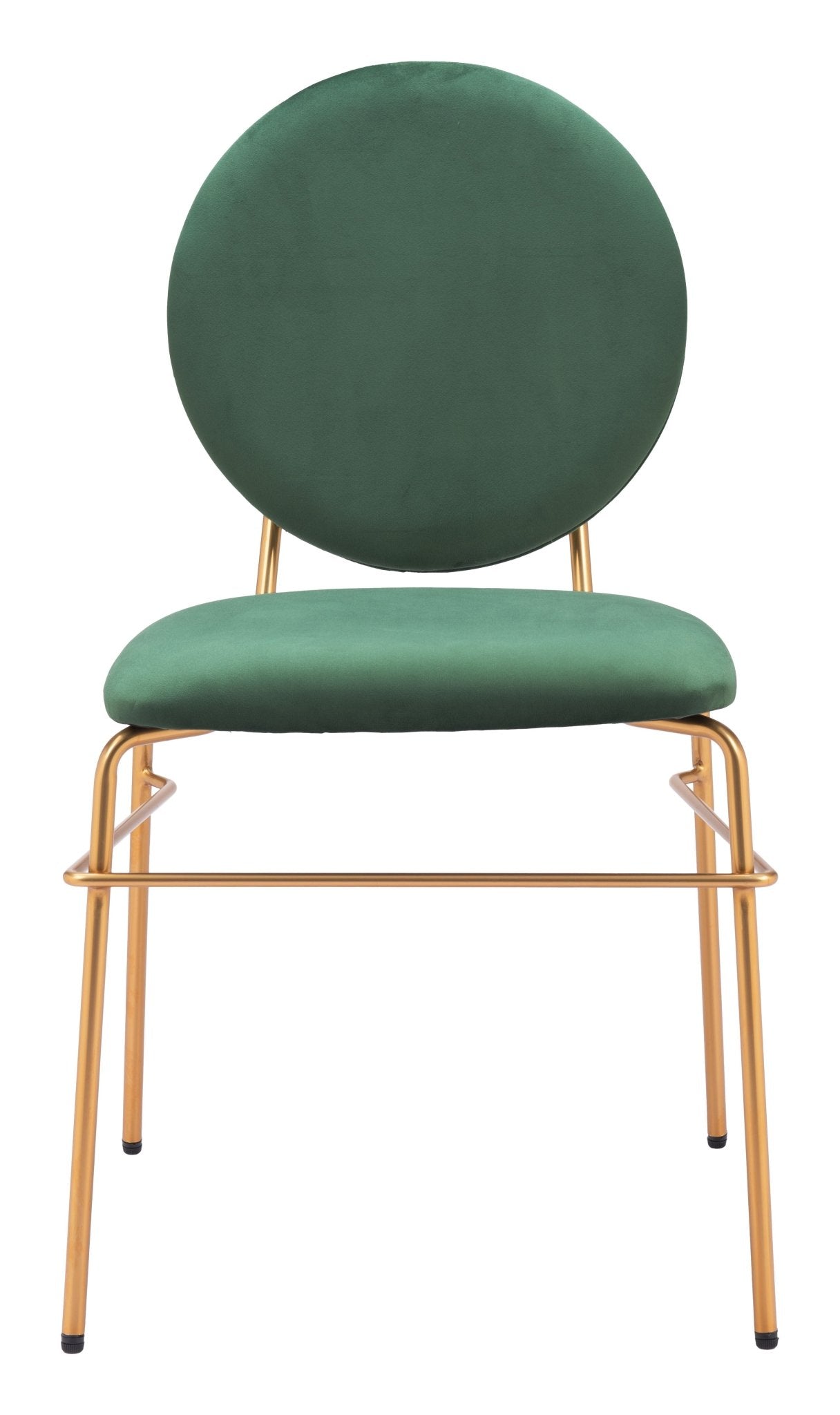 Odessa Dining Chair (Set of 2) Green & Gold - Cozy Roots Decor