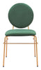 Odessa Dining Chair (Set of 2) Green & Gold - Cozy Roots Decor