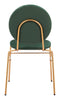 Odessa Dining Chair (Set of 2) Green & Gold - Cozy Roots Decor