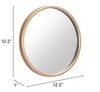 Ogee Small Mirror Gold - Cozy Roots Decor
