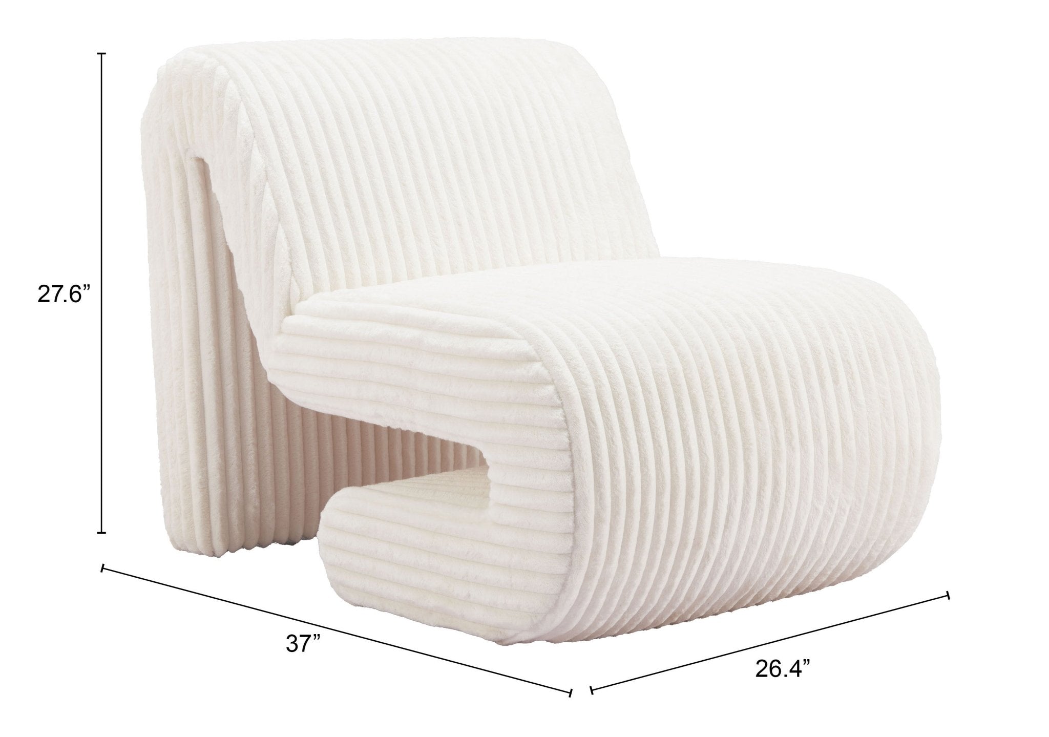 Opam Accent Chair White - Cozy Roots Decor