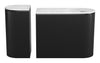 Ormara Console Table Set (2 - Piece) White & Black - Cozy Roots Decor