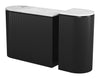 Ormara Console Table Set (2 - Piece) White & Black - Cozy Roots Decor
