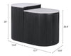 Ormara Side Table Set (2 - Piece) White & Black - Cozy Roots Decor