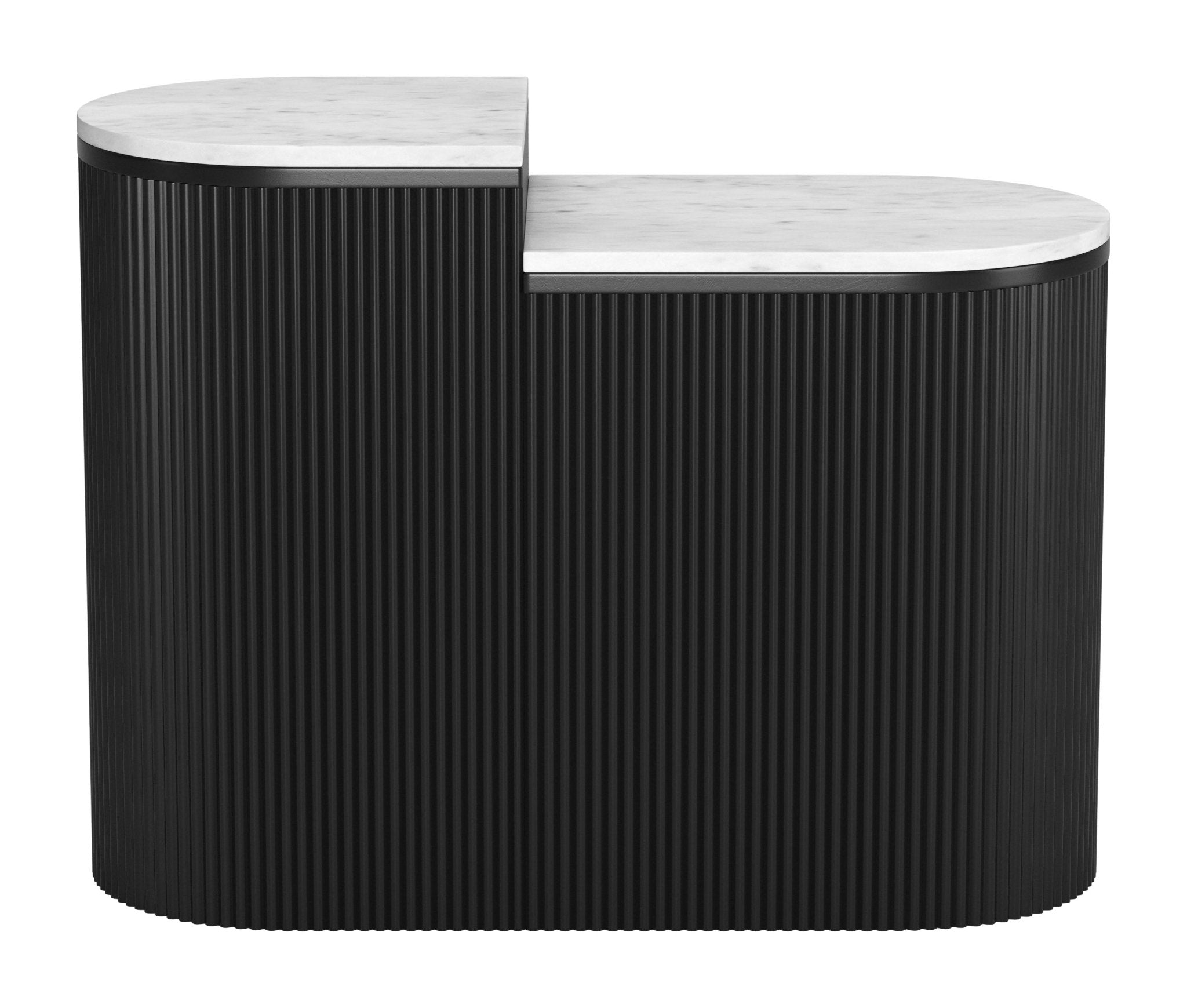 Ormara Side Table Set (2 - Piece) White & Black - Cozy Roots Decor