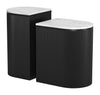 Ormara Side Table Set (2 - Piece) White & Black - Cozy Roots Decor