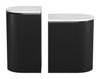 Ormara Side Table Set (2 - Piece) White & Black - Cozy Roots Decor