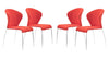 Oulu Dining Chair (Set of 4) Tangerine - Cozy Roots Decor