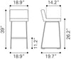 Pago Barstool (Set of 2) Black - Cozy Roots Decor
