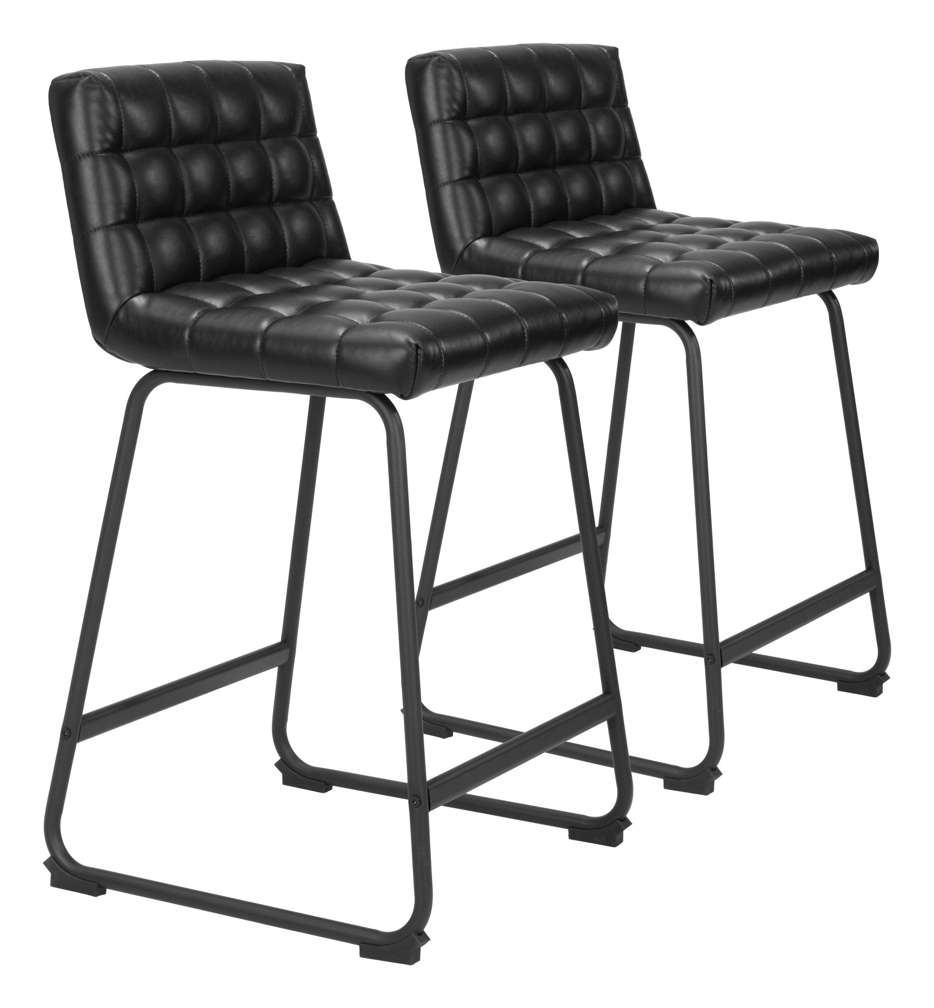 Pago Counter Stool (Set of 2) Black - Cozy Roots Decor