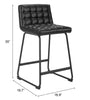 Pago Counter Stool (Set of 2) Black - Cozy Roots Decor