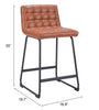 Pago Counter Stool (Set of 2) Brown - Cozy Roots Decor