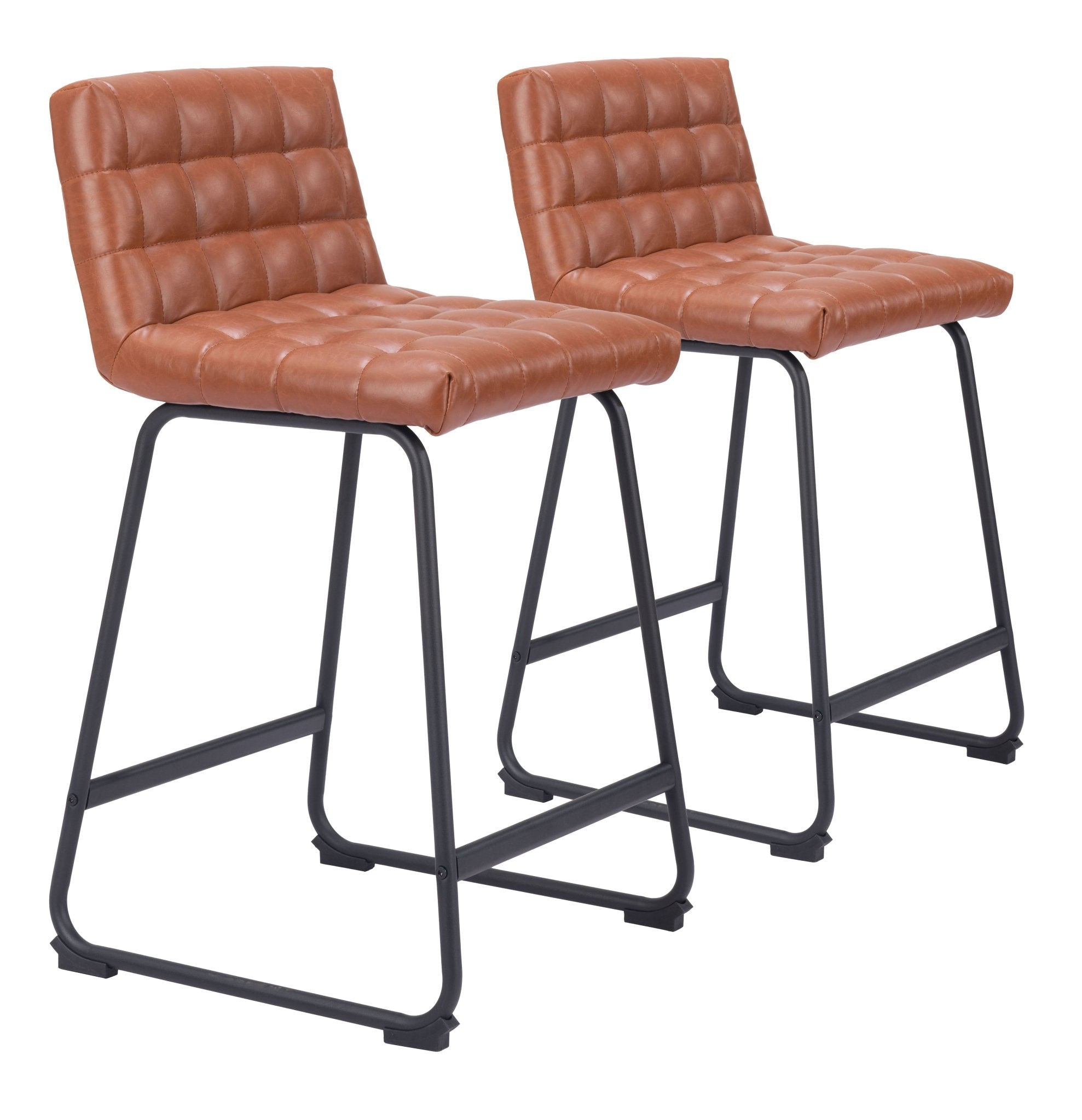 Pago Counter Stool (Set of 2) Brown - Cozy Roots Decor