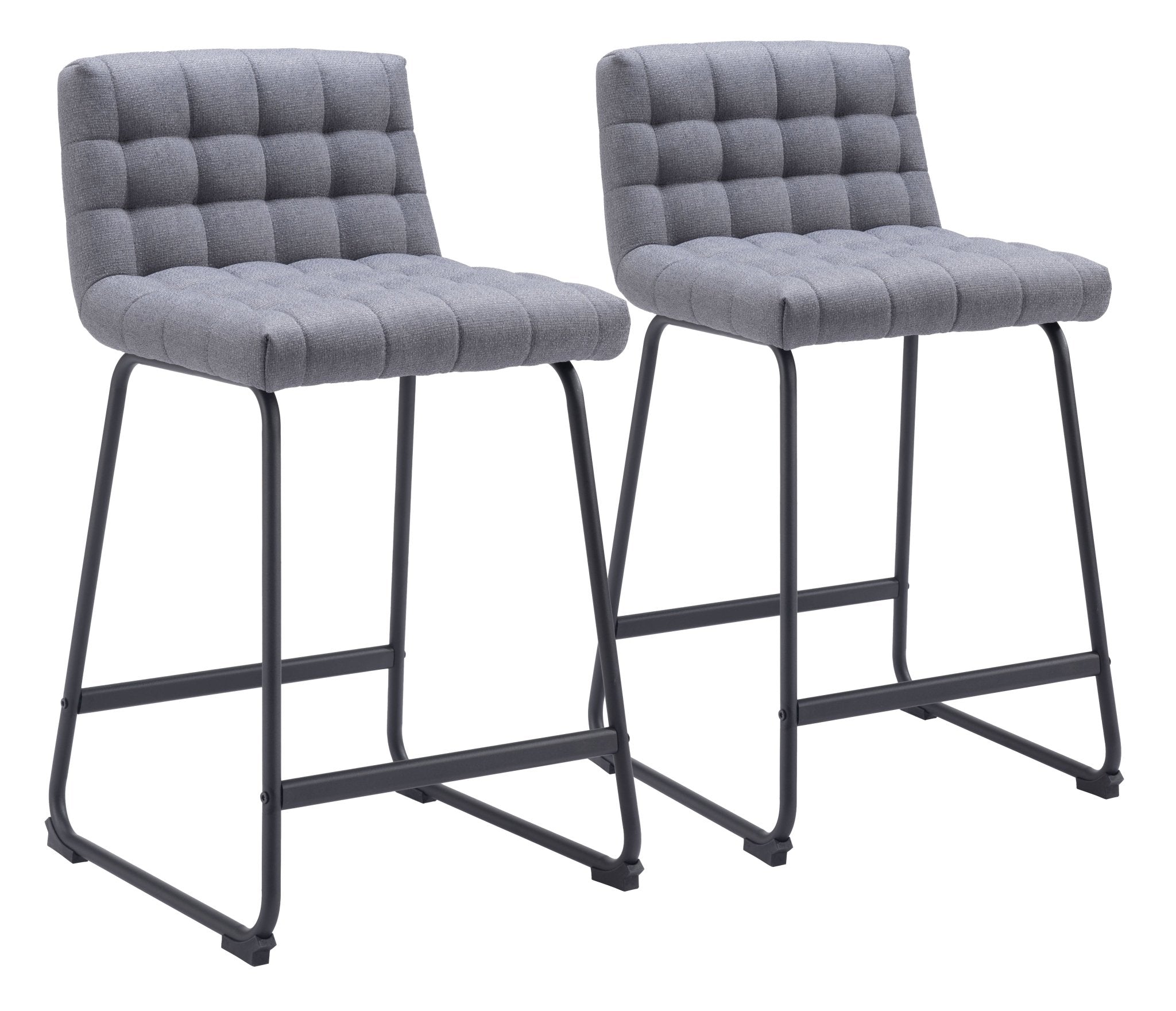 Pago Counter Stool (Set of 2) Gray - Cozy Roots Decor