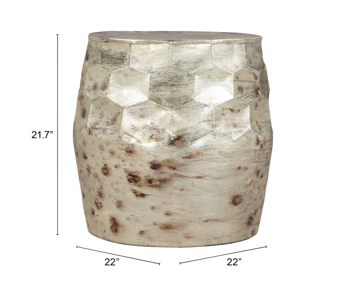 Pam Side Table Antique Beige - Cozy Roots Decor