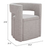 Papua Dining Chair Gray - Cozy Roots Decor