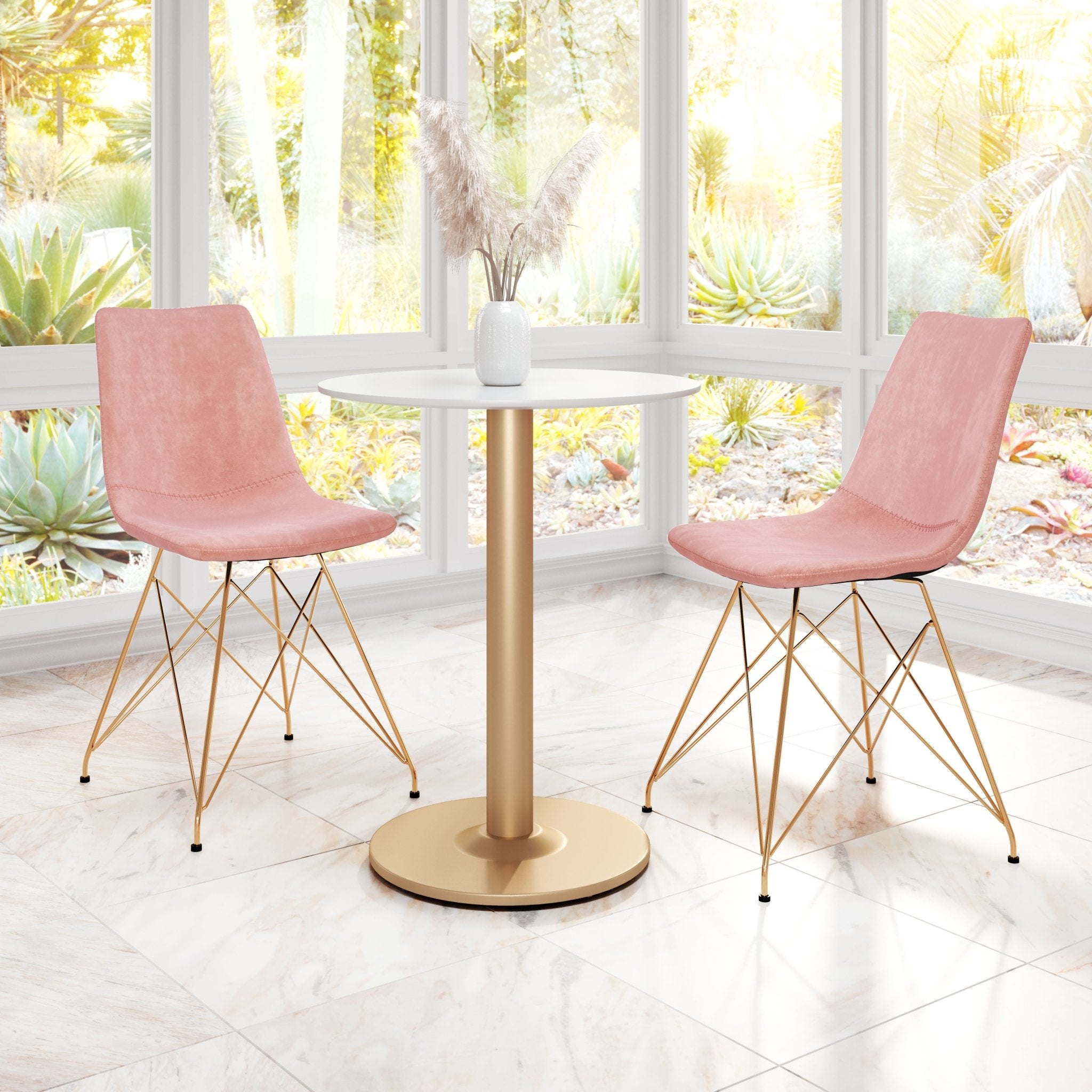 Parker Dining Chair (Set of 4) Pink - Cozy Roots Decor