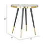 Particle Side Table Gold & Black - Cozy Roots Decor