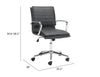 Partner Office Chair Black - Cozy Roots Decor