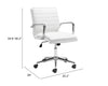 Partner Office Chair White - Cozy Roots Decor