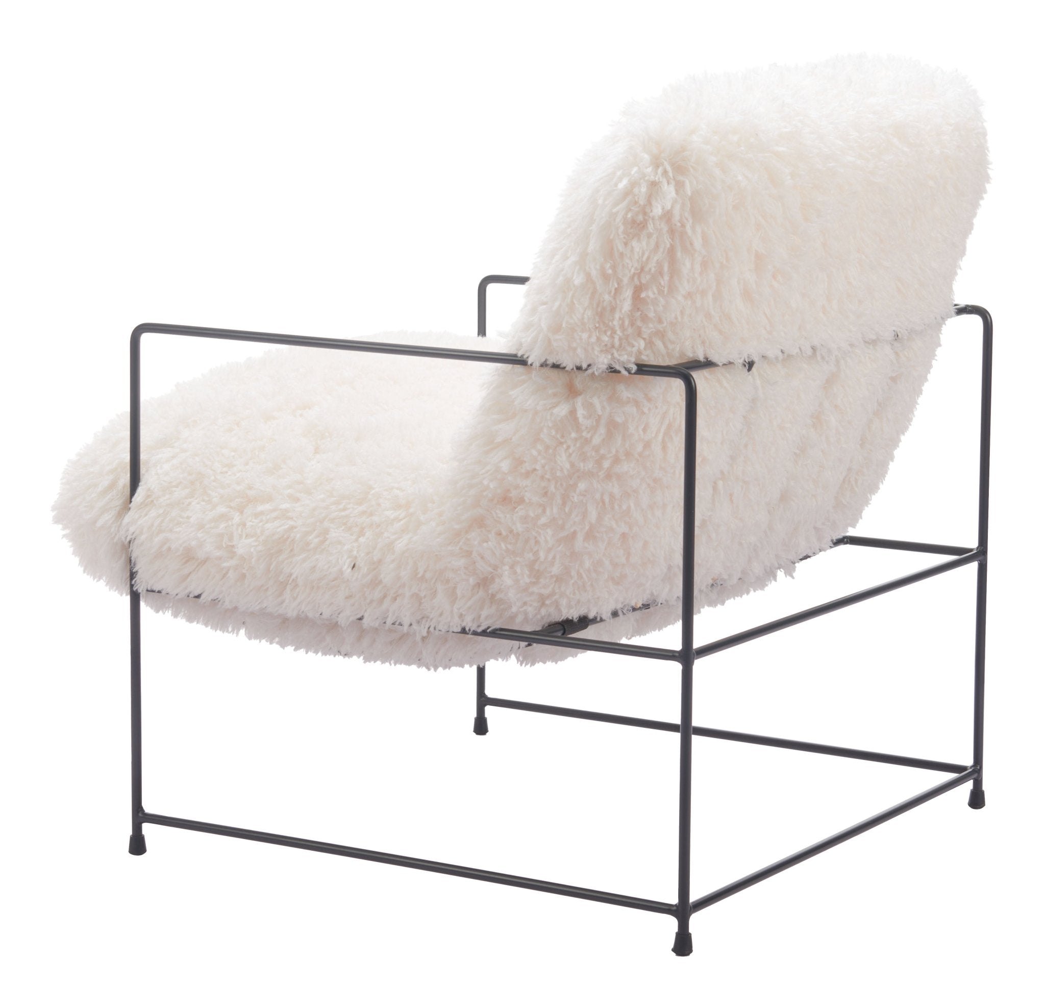 Pelut Accent Chair White - Cozy Roots Decor
