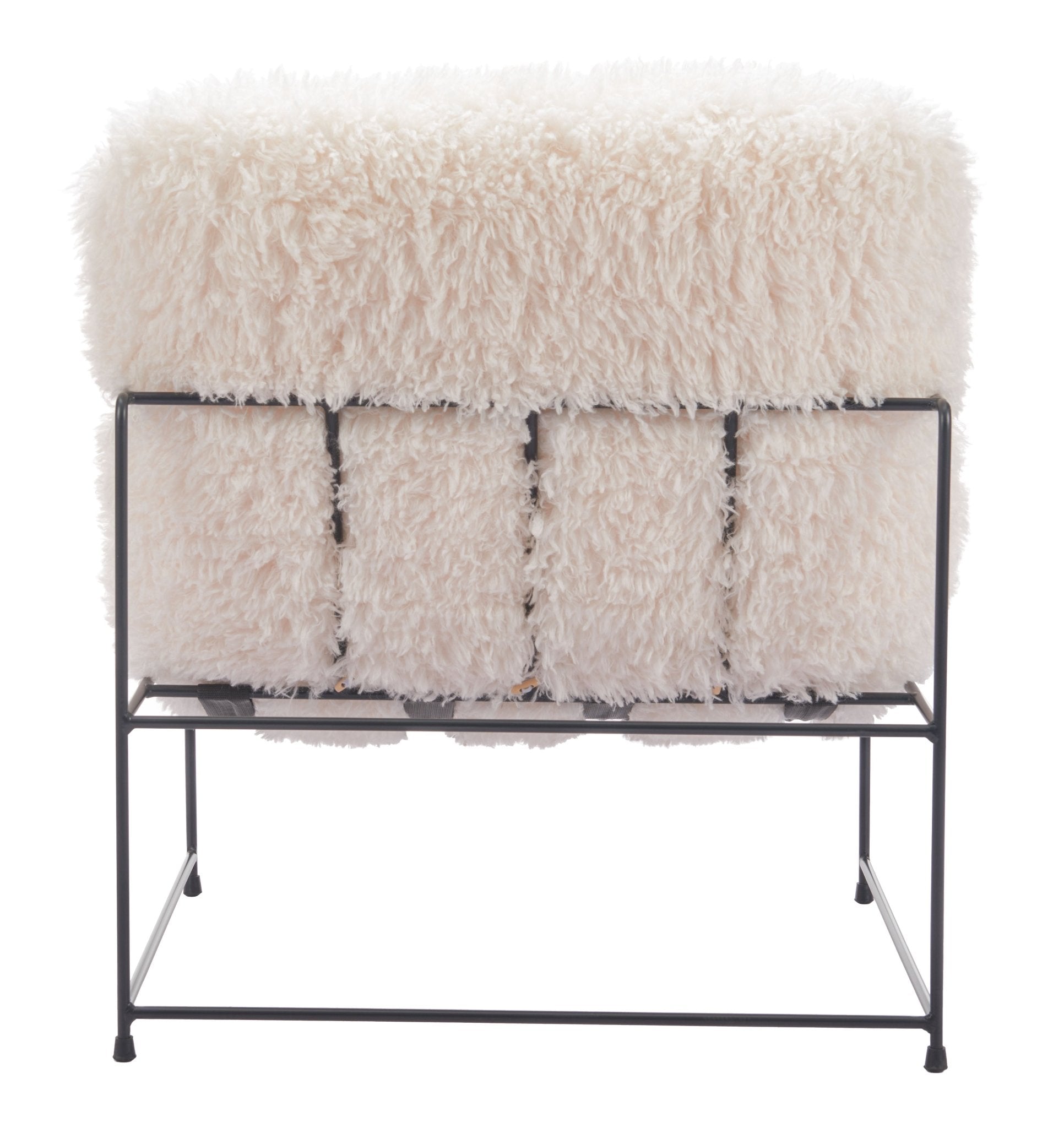 Pelut Accent Chair White - Cozy Roots Decor