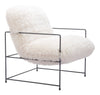 Pelut Accent Chair White - Cozy Roots Decor