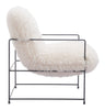 Pelut Accent Chair White - Cozy Roots Decor