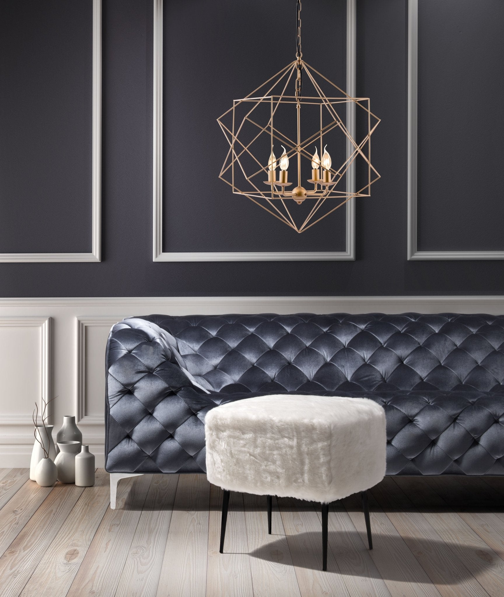 Penta Ceiling Lamp Gold - Cozy Roots Decor