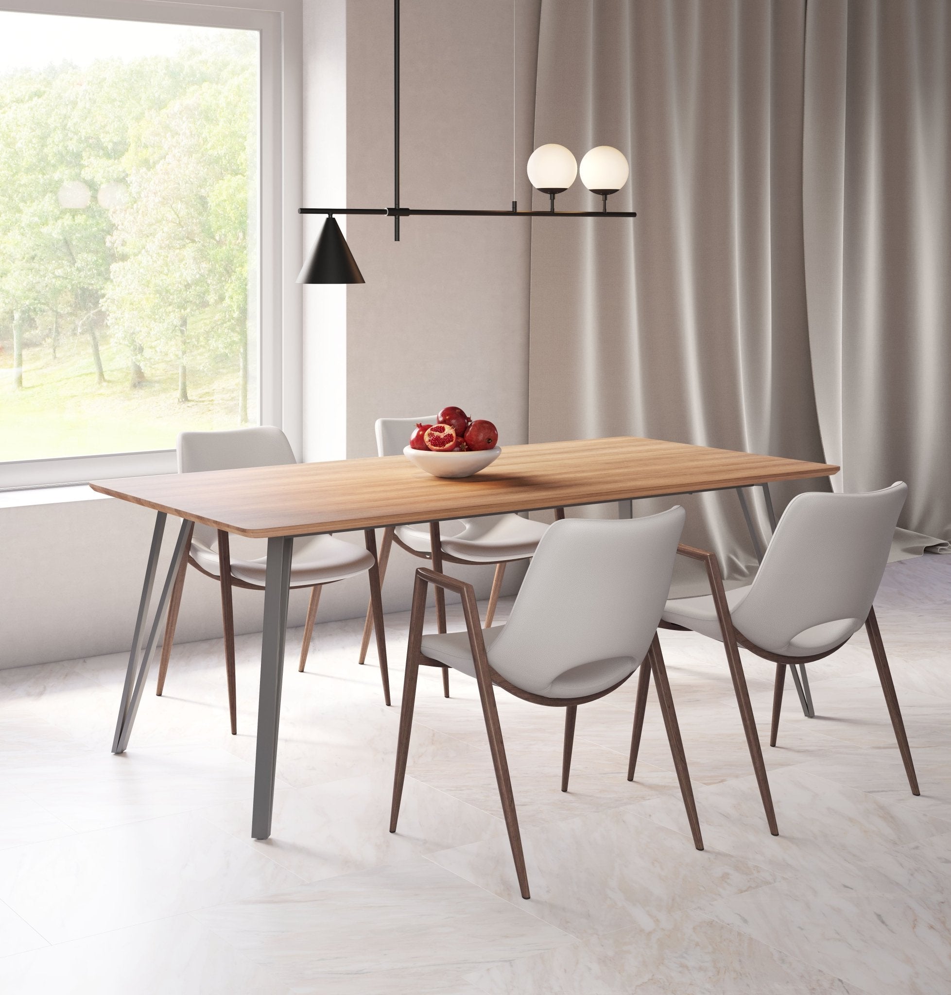 Perpignan Dining Table Brown - Cozy Roots Decor