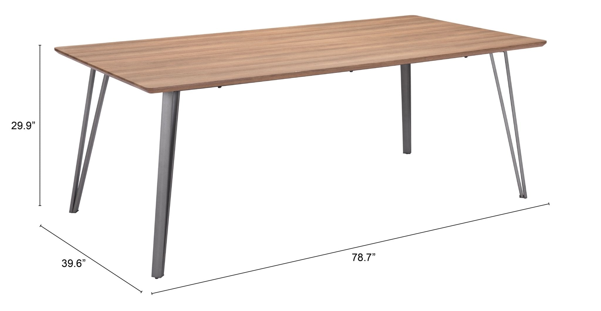 Perpignan Dining Table Brown - Cozy Roots Decor