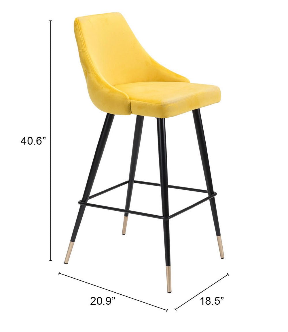 Piccolo Barstool Yellow - Cozy Roots Decor