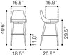 Piccolo Barstool Yellow - Cozy Roots Decor