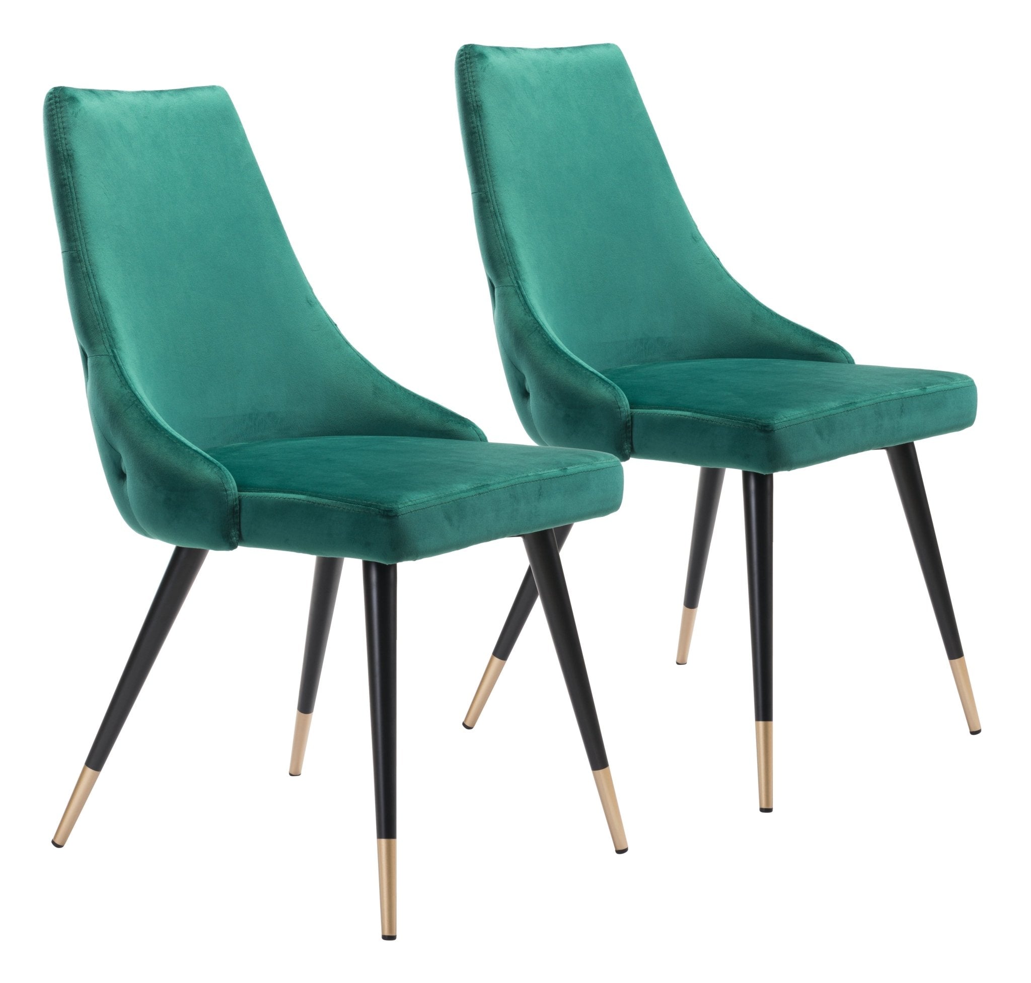 Piccolo Dining Chair (Set of 2) Green - Cozy Roots Decor