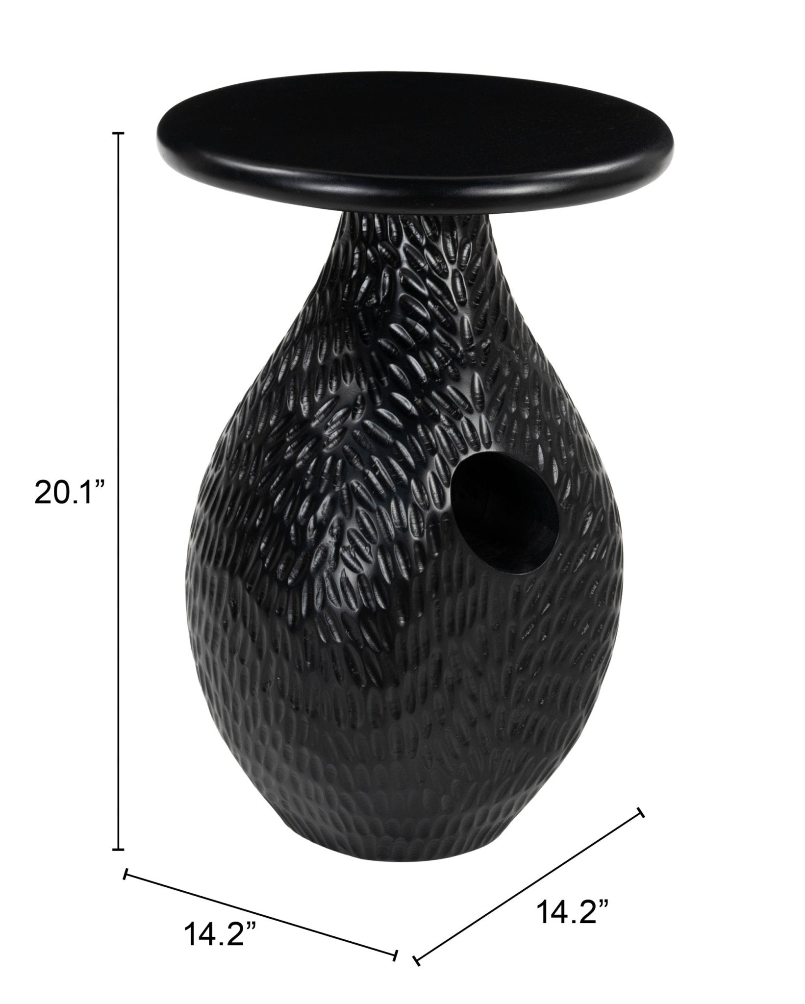 Piho Side Table Black - Cozy Roots Decor