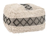 Pisco Ottoman Beige & Black - Cozy Roots Decor