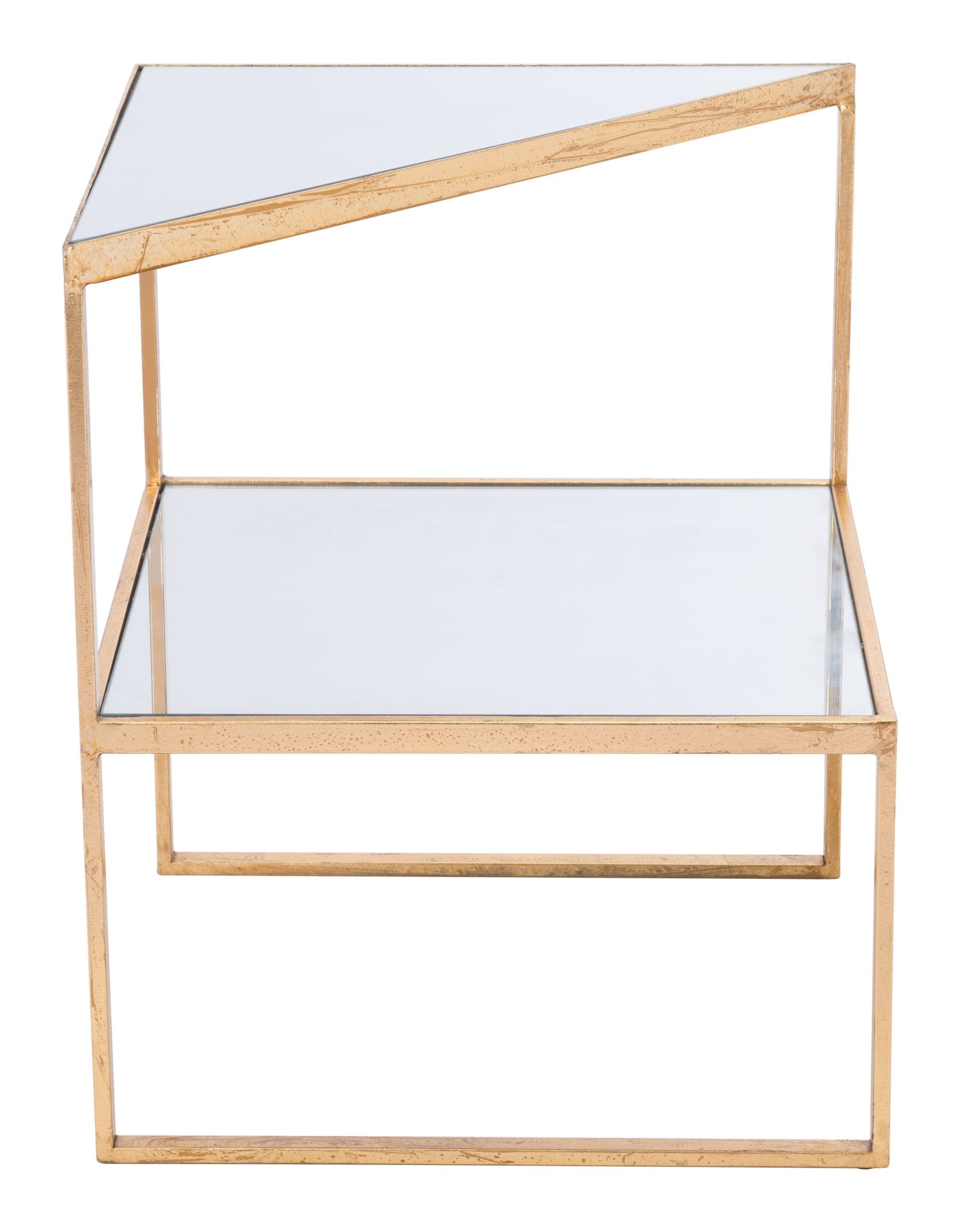 Planes Side Table Gold - Cozy Roots Decor