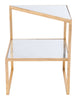 Planes Side Table Gold - Cozy Roots Decor