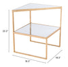Planes Side Table Gold - Cozy Roots Decor
