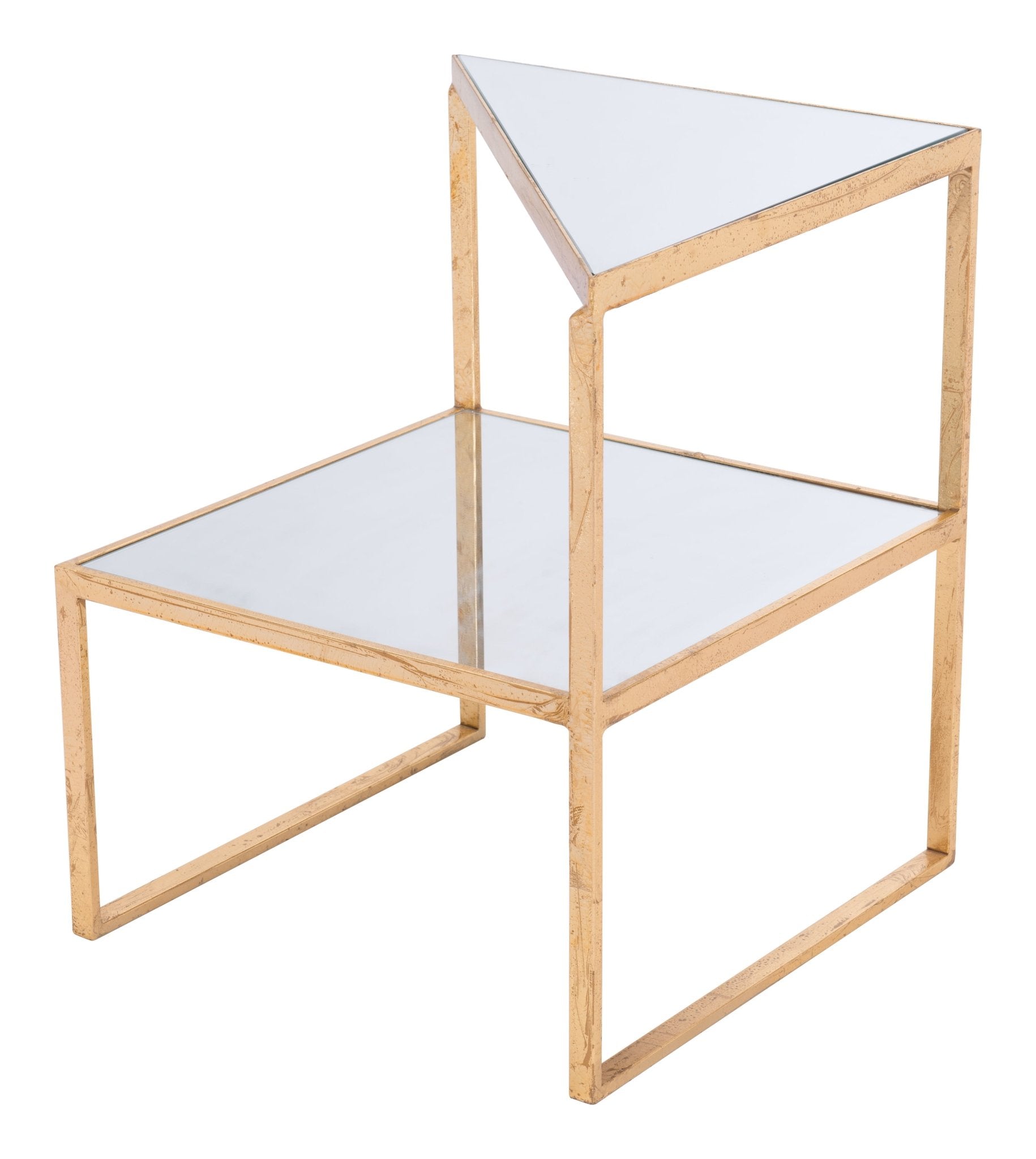 Planes Side Table Gold - Cozy Roots Decor
