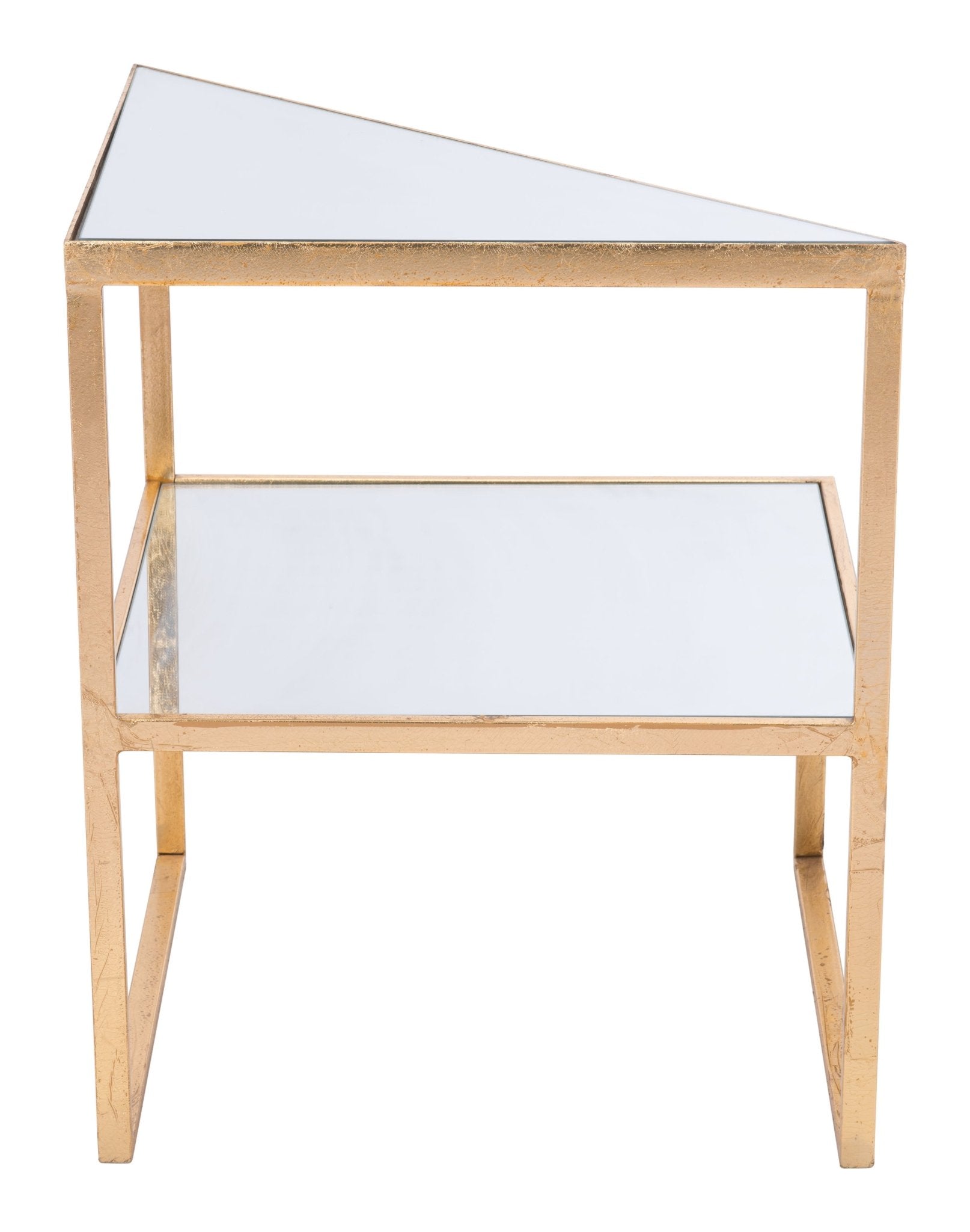 Planes Side Table Gold - Cozy Roots Decor