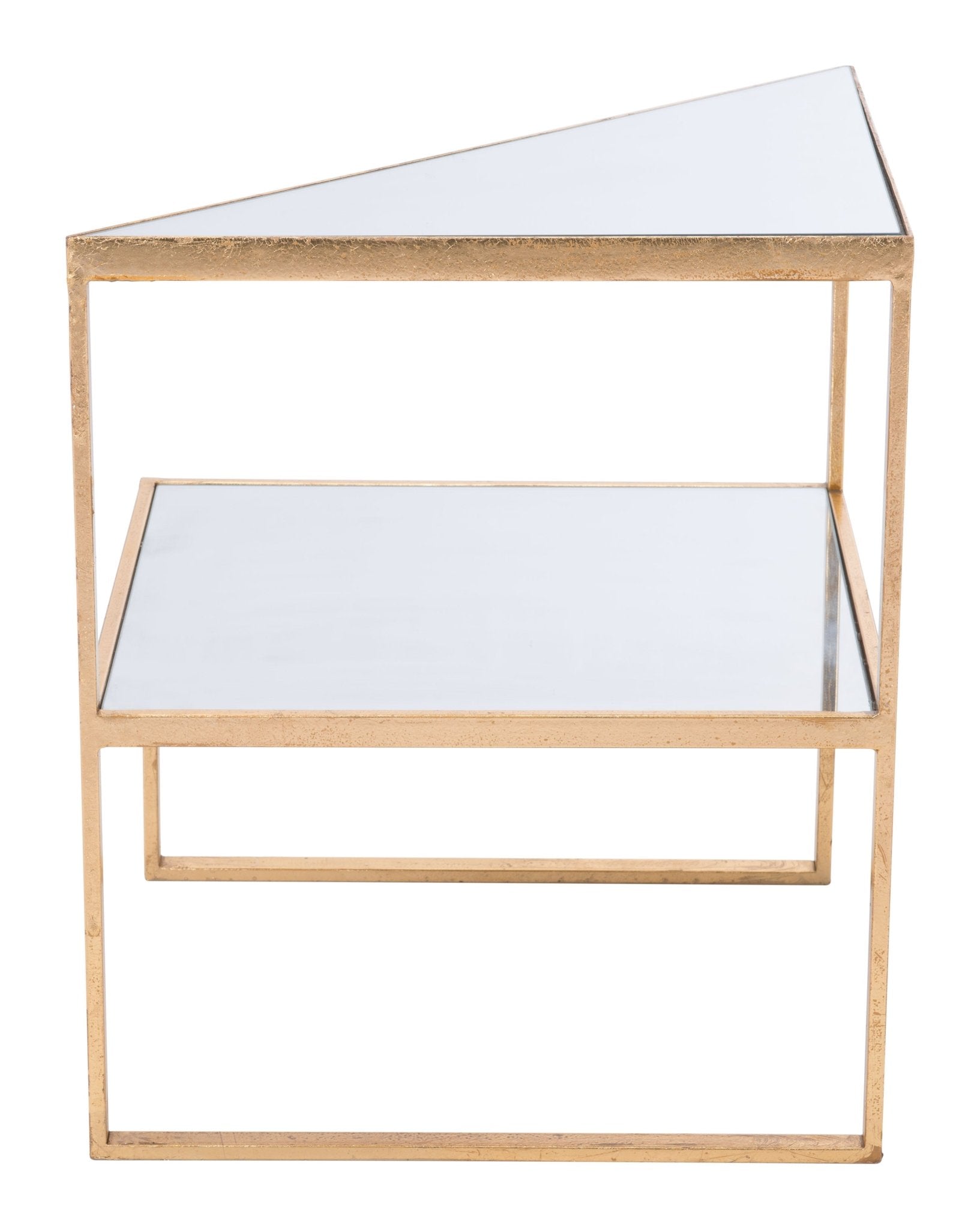 Planes Side Table Gold - Cozy Roots Decor