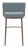 Poise Barstool (Set of 2) Azure Gray & Walnut - Cozy Roots Decor