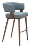 Poise Barstool (Set of 2) Azure Gray & Walnut - Cozy Roots Decor
