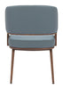 Poise Dining Chair (Set of 2) Azure Gray & Walnut - Cozy Roots Decor