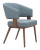 Poise Dining Chair (Set of 2) Azure Gray & Walnut - Cozy Roots Decor