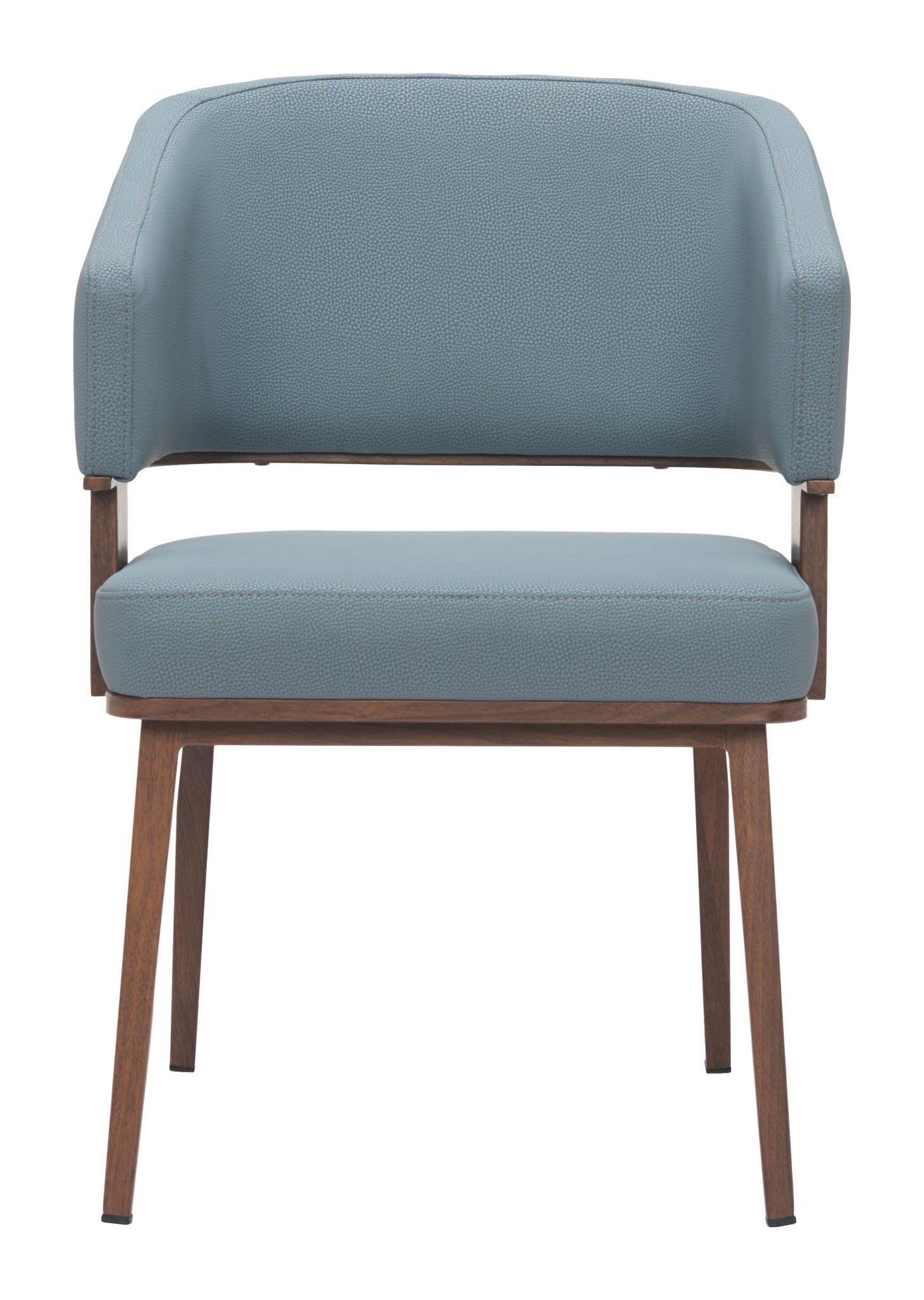 Poise Dining Chair (Set of 2) Azure Gray & Walnut - Cozy Roots Decor